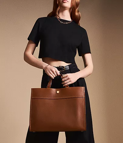 Gemma Leather Large Tote - Image 2