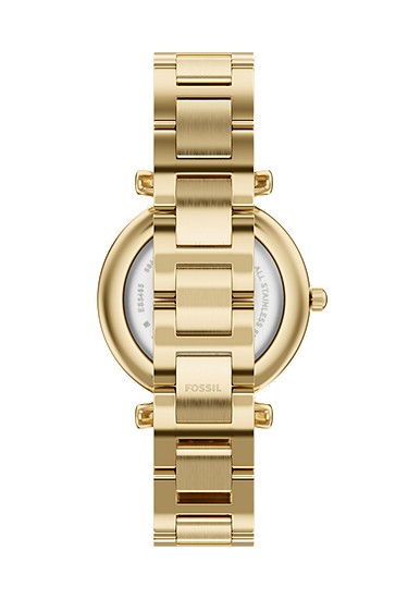Carlie 35mm Three-Hand Gold-Tone Stainless Steel Watch - Image 3
