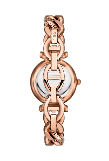 Carlie Mini 28mm Three-Hand Rose Gold-Tone Stainless Steel Watch - Image 3