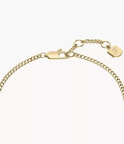 Ellis Gold-Tone Stainless Steel Chain Bracelet - Image 4