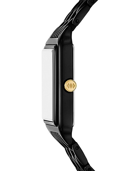 Raquel 23mm Three-Hand Date Black Stainless Steel Watch - Image 4