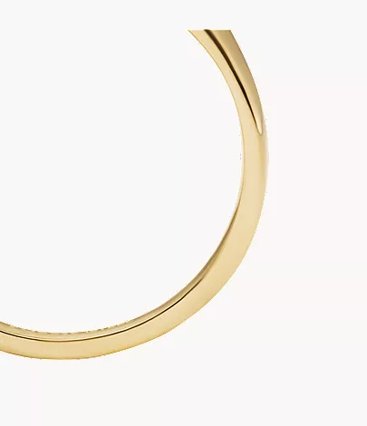 Raquel Gold-Tone Stainless Steel Signet Ring - Image 5