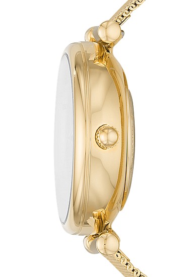 Carlie 35mm Automatic Gold-Tone Stainless Steel Mesh Watch - Image 3
