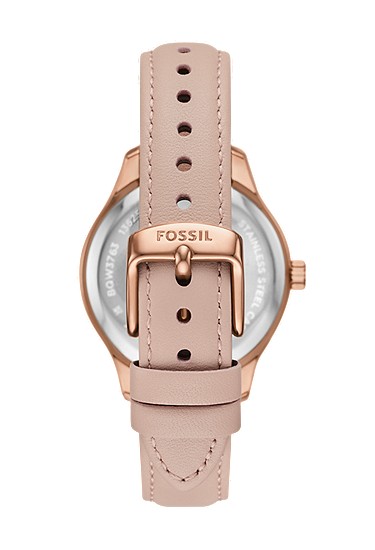 Rye 36mm Multifunction Pink Leather Watch - Image 3