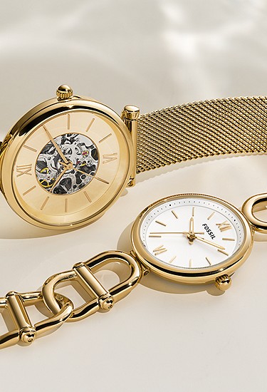 Carlie 30mm Three-Hand Gold-Tone Stainless Steel Watch - Image 5