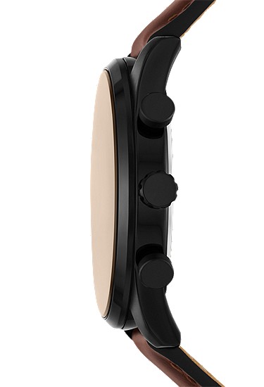 Sullivan 44mm Multifunction Brown Leather Watch - Image 3