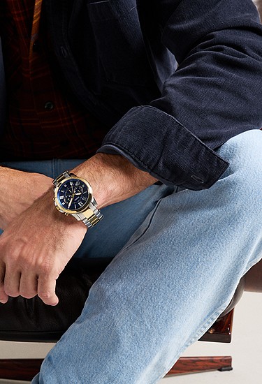 Grant 44mm Chronograph Two-Tone Stainless Steel Watch - Image 2