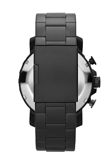 Nate 50mm Chronograph Black Stainless Steel Watch - Image 2