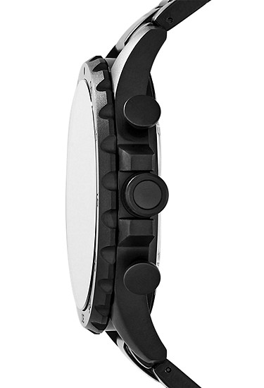 Nate 50mm Chronograph Black Stainless Steel Watch - Image 3