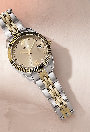 Scarlette 33mm Three-Hand Date Two-Tone Stainless Steel Watch - Image 6