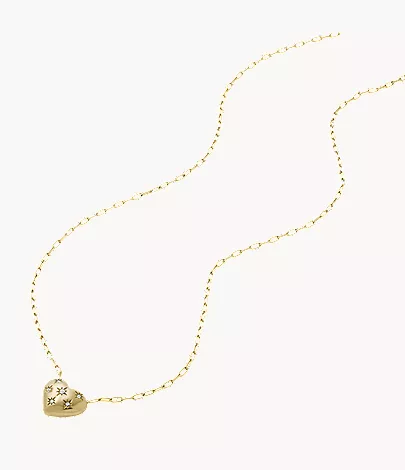 Sadie All My Love Gold-Tone Stainless Steel Heart Pendant Necklace - Image 3