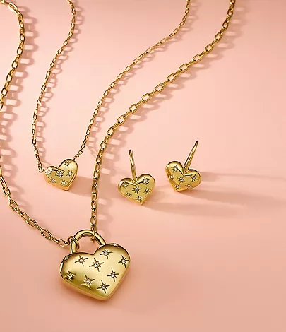 Sadie All My Love Gold-Tone Stainless Steel Heart Pendant Necklace - Image 6
