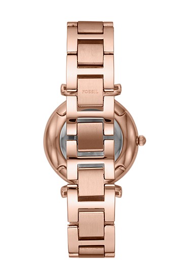 Carlie 35mm Three-Hand Rose Gold-Tone Stainless Steel Watch - Image 2