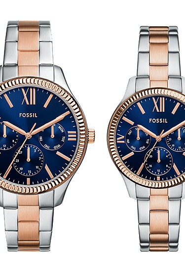Rye 42mm Multifunction Two-Tone Stainless Steel Watch