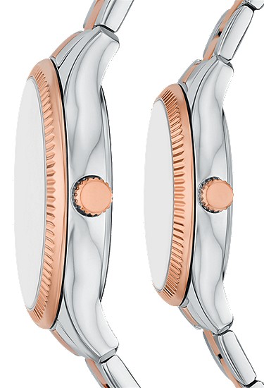 Rye 42mm Multifunction Two-Tone Stainless Steel Watch - Image 2