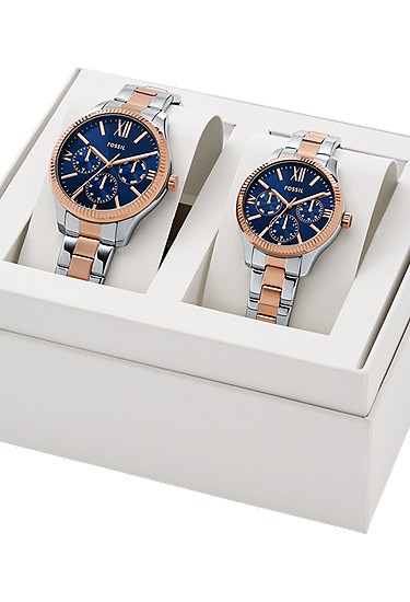 Rye 42mm Multifunction Two-Tone Stainless Steel Watch - Image 4