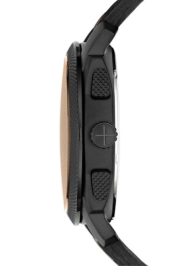 Machine 42mm Chronograph Dark Brown Leather Watch and Bracelet Box Set - Image 3