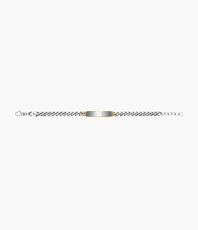Ellis Two-Tone Stainless Steel ID Bracelet - Image 6