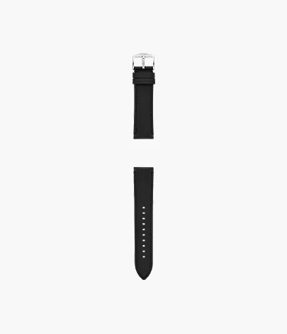 22mm Black LiteHide? Leather Strap - Image 2