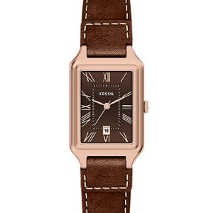 Raquel 23mm Three-Hand Date Brown Leather Watch