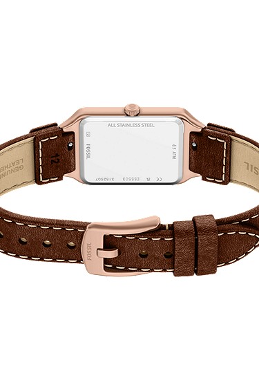 Raquel 23mm Three-Hand Date Brown Leather Watch - Image 6