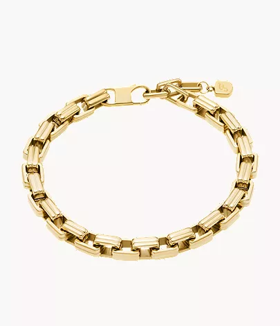 Raquel Bold Chains Gold-Tone Stainless Steel Chain Bracelet