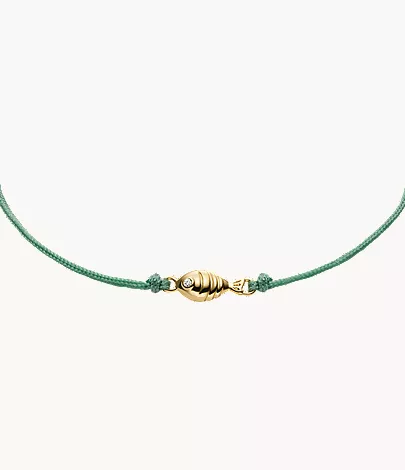Sutton Mini Moments Seafoam Green Gold-Tone Brass Fish Bracelet - Image 3