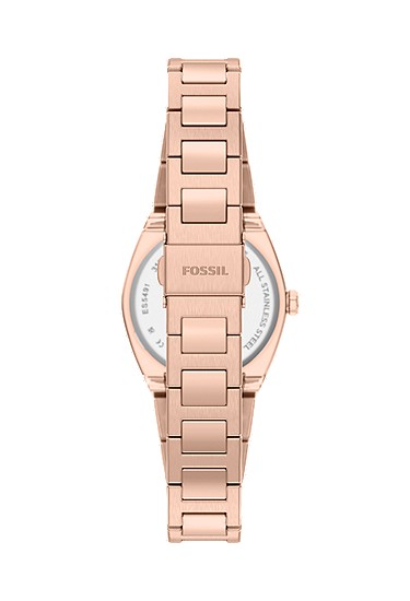 Everett 27mm Three-Hand Rose Gold-Tone Stainless Steel Watch - Image 3
