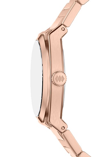 Everett 27mm Three-Hand Rose Gold-Tone Stainless Steel Watch - Image 4