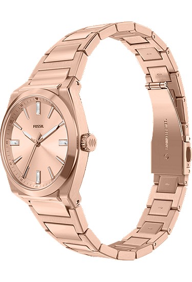 Everett 27mm Three-Hand Rose Gold-Tone Stainless Steel Watch - Image 7