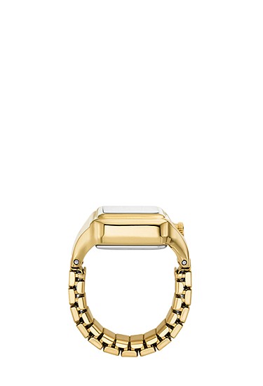 Raquel Watch Ring 14mm Two-Hand Gold-Tone Stainless Steel - Image 4