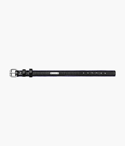 Everett Color Pop Midnight Blue and Black Leather Strap Bracelet - Image 5