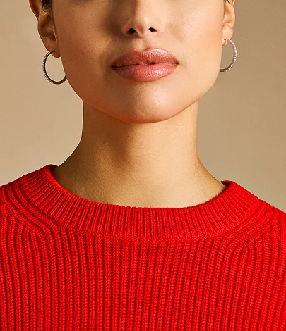 Ellis Pav?? Glitz Silver-Tone Brass Hoop Earrings - Image 5