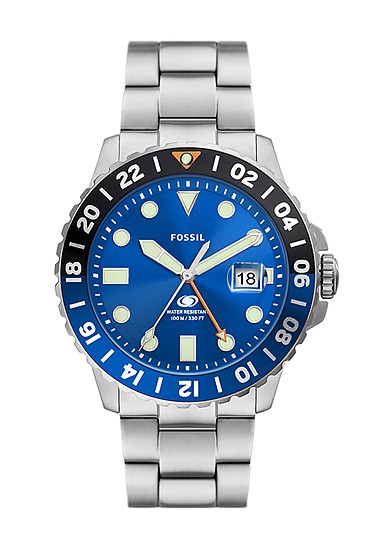 Fossil Blue GMT 46mm Stainless Steel Watch