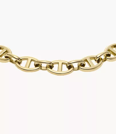 Heritage D-Link Gold-Tone Stainless Steel Chain Bracelet - Image 2