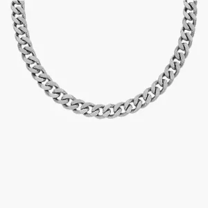 Harlow Linear Texture Chain Stainless Steel Necklace