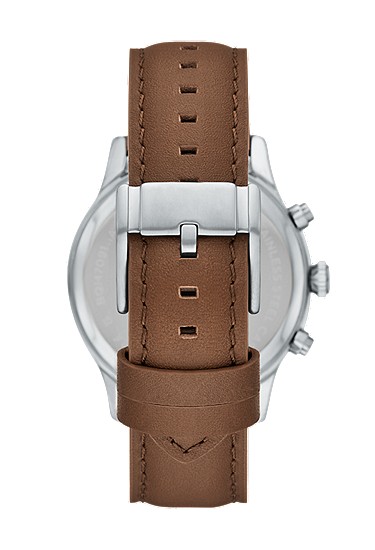 Bennett 45mm Multifunction Brown Leather Watch - Image 3