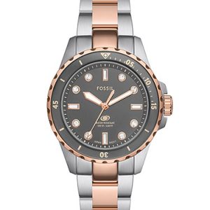 Fossil Blue Dive 36mm Three-Hand Two-Tone Stainless Steel Watch