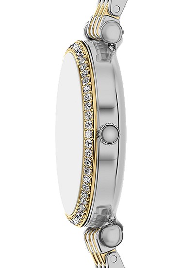 Carlie Mini 28mm Three-Hand Two-Tone Stainless Steel Watch - Image 4