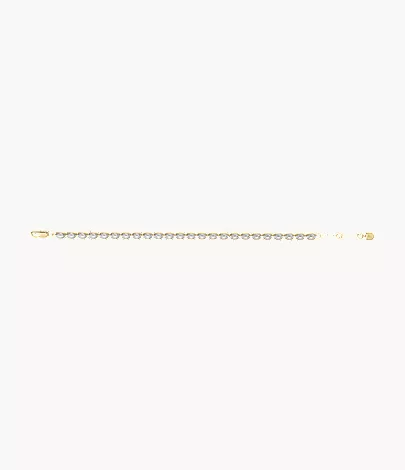 Ellis Pav?? Glitz Gold-Tone Brass Tennis Chain Bracelet - Image 5