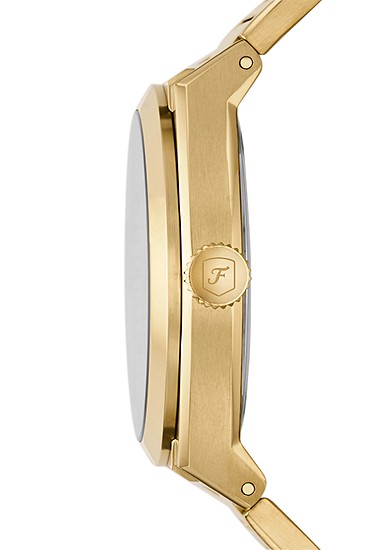 Everett 42mm Three-Hand Date Gold-Tone Stainless Steel Watch - Image 3