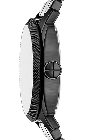 Machine 41mm Three-Hand Date Black Stainless Steel Watch - Image 4
