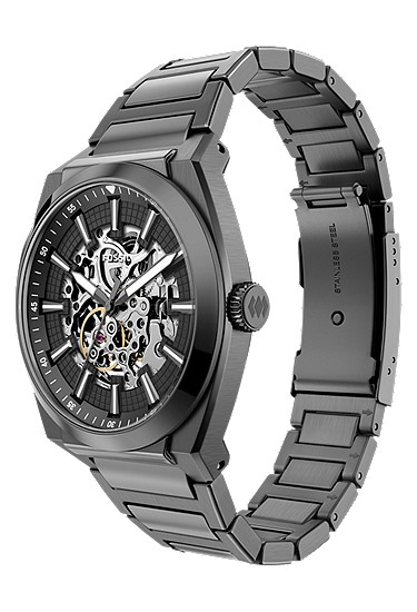 Everett 42mm Automatic Smoke Stainless Steel Watch - Image 2
