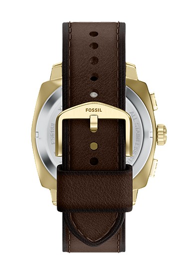 Machine 44mm Chronograph Brown Leather Watch - Image 3