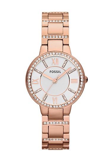Virginia 30mm Rose-Tone Stainless Steel Watch