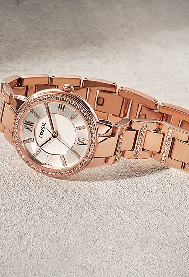 Virginia 30mm Rose-Tone Stainless Steel Watch - Image 4