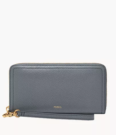 Logan RFID Zip Around Clutch