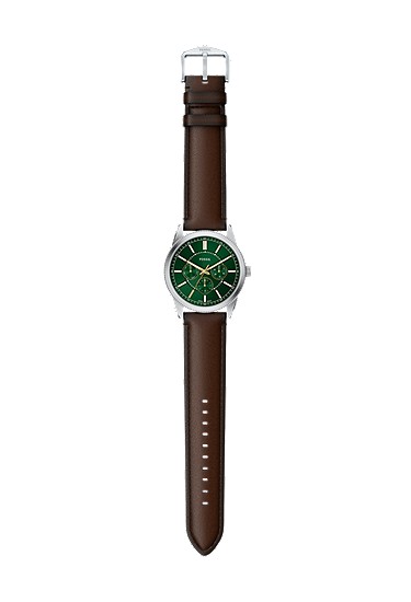 Pearson 42mm Multifunction Brown Leather Watch - Image 10
