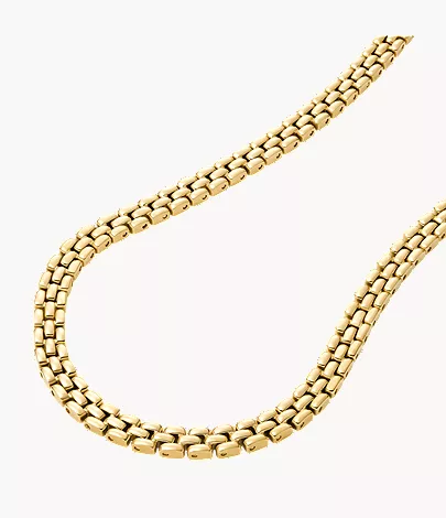 Arden Watch Links Gold-Tone Stainless Steel Chain Necklace - Image 4