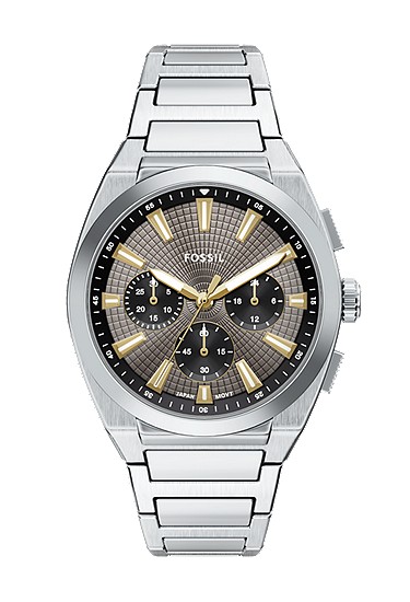 Everett 44mm Chronograph Stainless Steel Watch